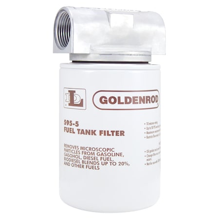 Dutton-Lainson Goldenrod Steel Spin on Fuel Tank Filter 25 gpm 595
